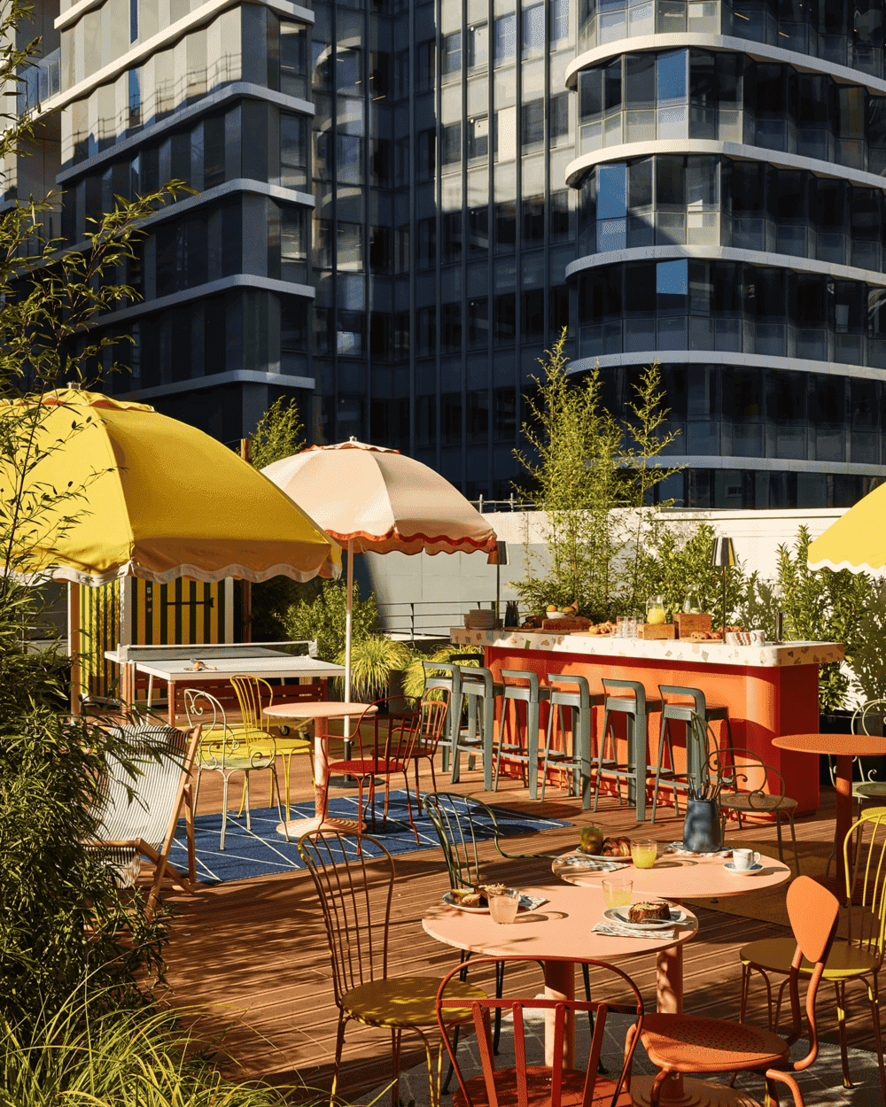 Rooftop et configuration d'afterwork