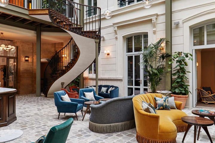 The Hoxton Paris - 18th-century cobblestone courtyard, Paris 2nd