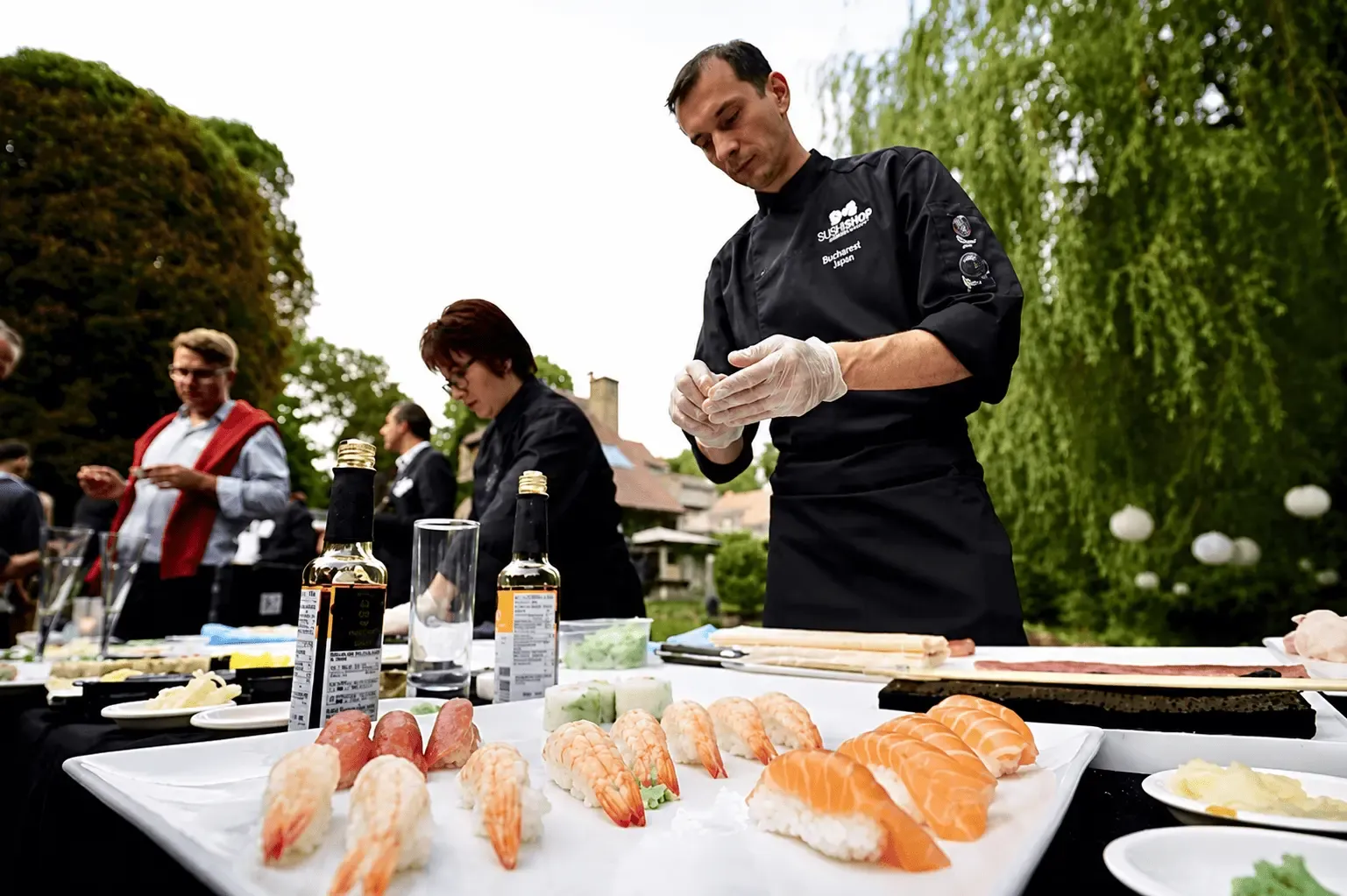 Animation : préparation des sushis en live 