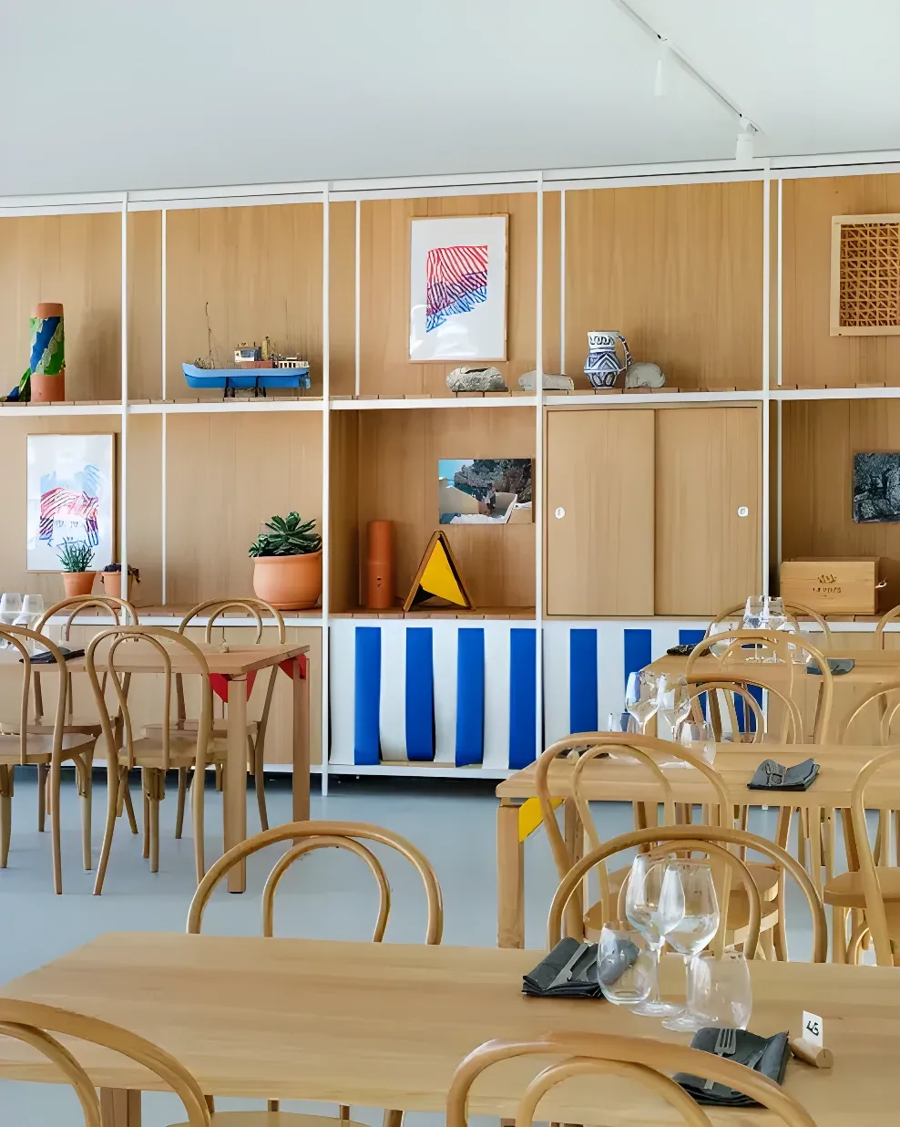Le restaurant prêt pour un événement