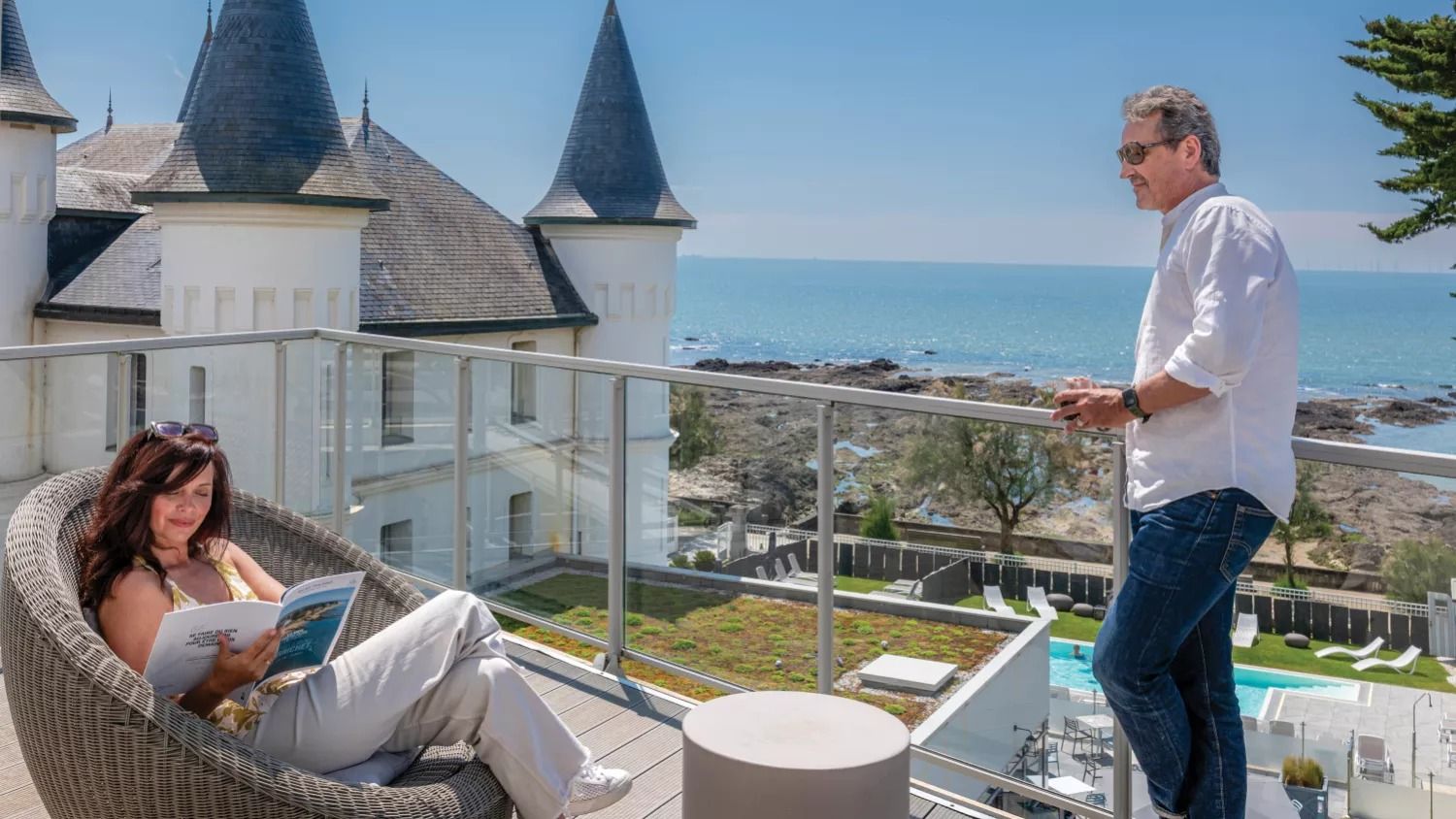 L'hôtel Château des tourelles **** à Pornichet