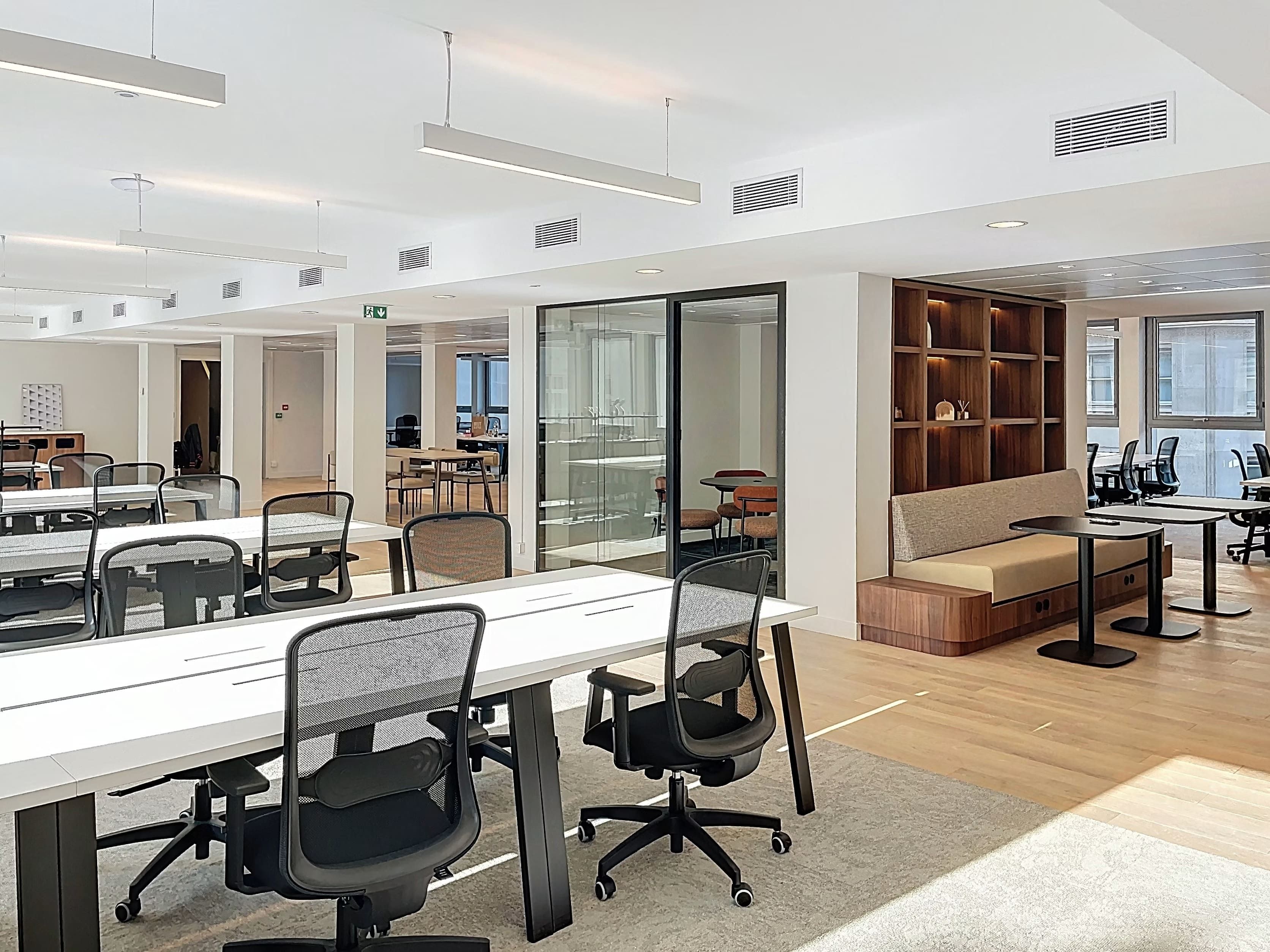 Open-plan workspace designed to encourage collaboration and interaction