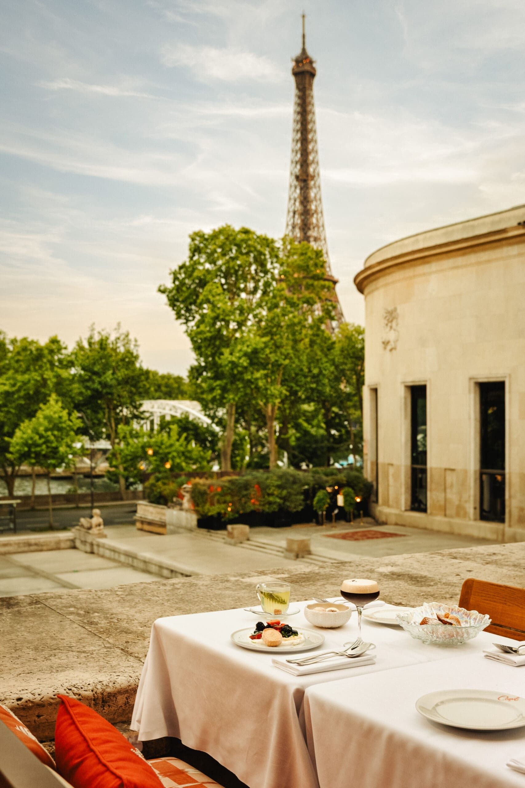 Terrasse de chez Corail au coeur de Paris