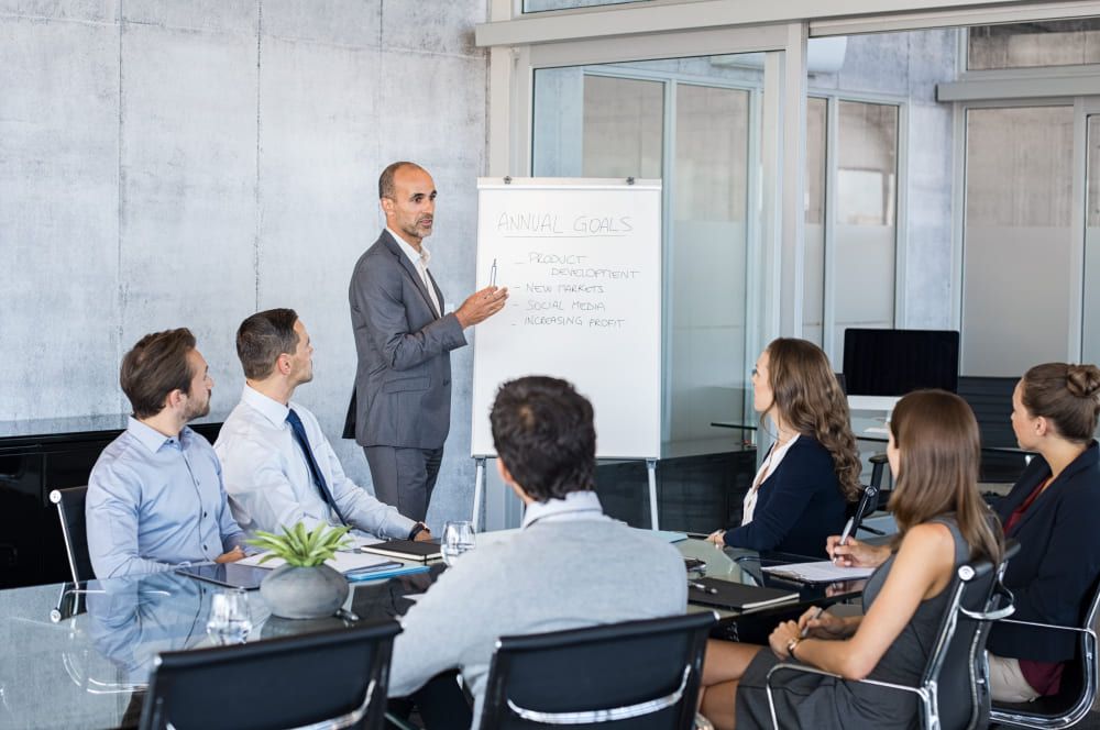 Séminaire d'entreprise entre collaborateurs
